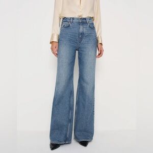 NWOT Reformation Cary High Rise Slouchy Wide Leg Jeans